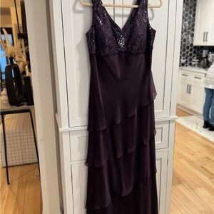 Elegant Purple Evening Dress